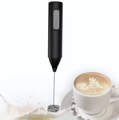 Mini Milk Frother USB Rechargeable 3 Speeds Foam Maker Coffee Whisk Mixer